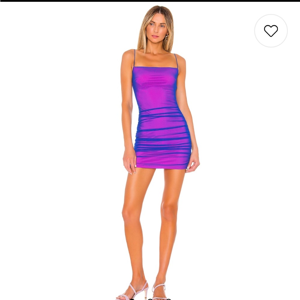 superdown Issa mesh blue / pink dress